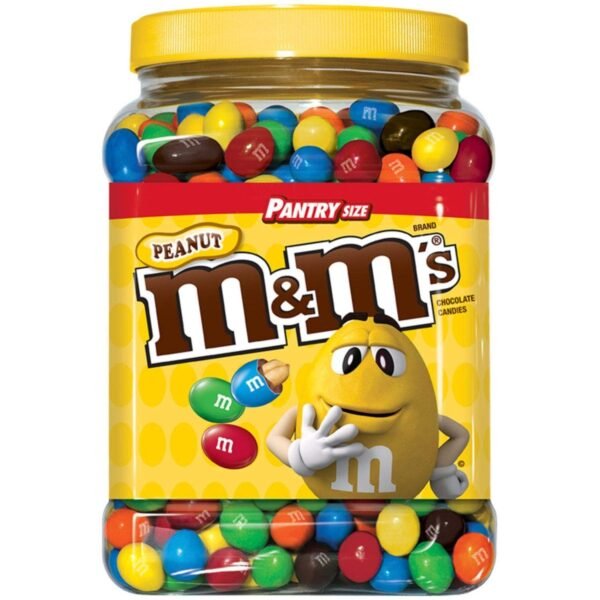 M&M's حلوى وشوكولاتة بالفول السوداني، برطمان سعة 62 اونصة، عبوة من قطعة واحدة